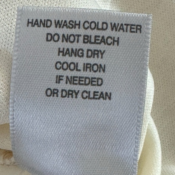 Y2K DRESS BARN Lace Romantic Whimsical Cream Floral Embroidered Blouse Sz M Top - Picture 7 of 9